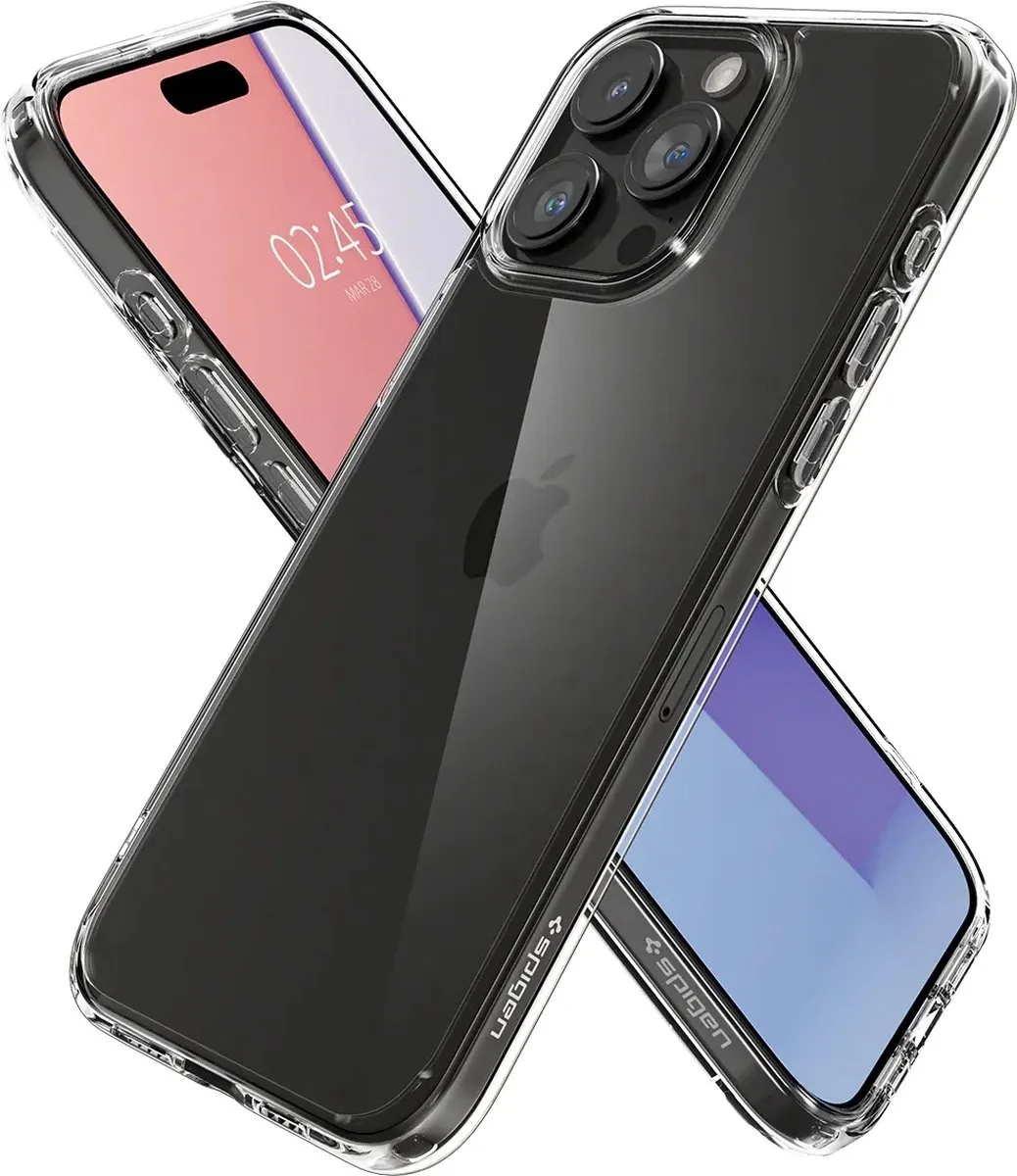 Spigen Ultra Hybrid Hoesje iPhone 15 Pro - Transparant