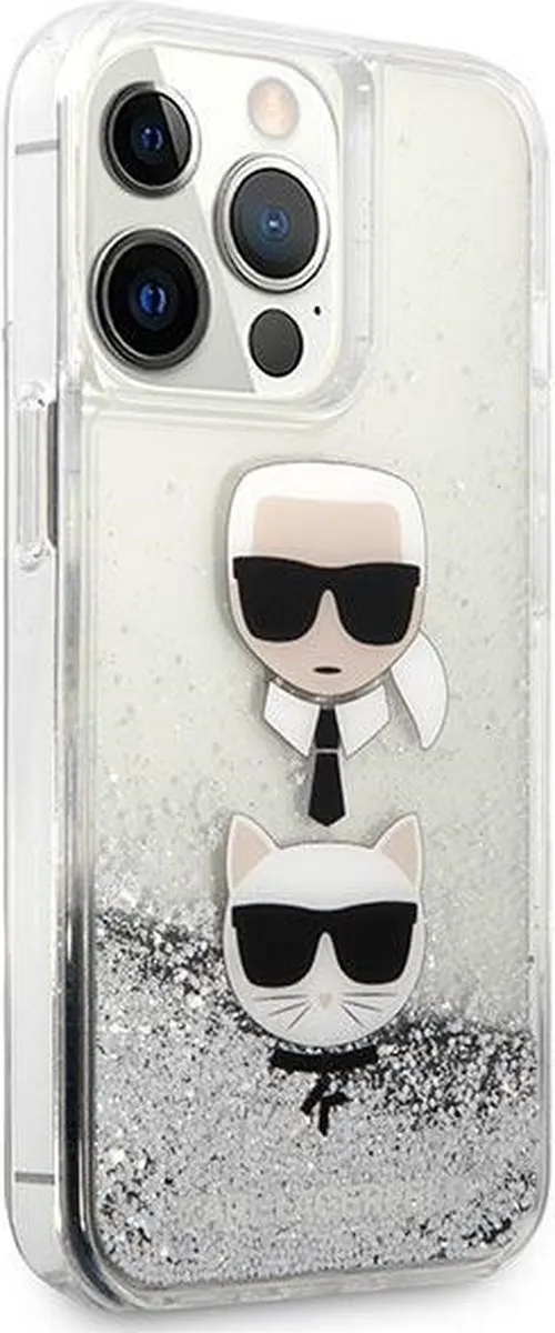 Karl Lagerfeld KLHCP13XKICGLS iPhone 13 Pro Max Hardcase - Zilver