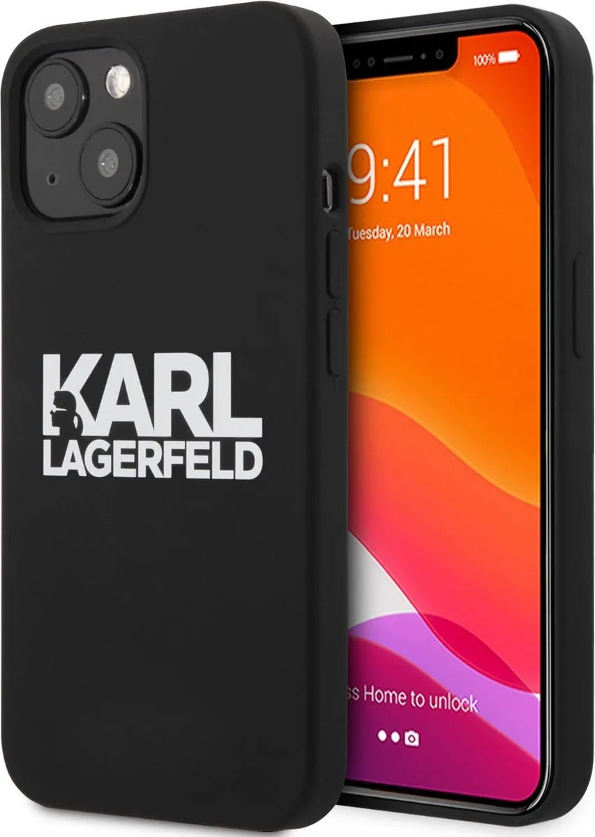Karl Lagerfeld Silicone Hoesje iPhone 13 Mini