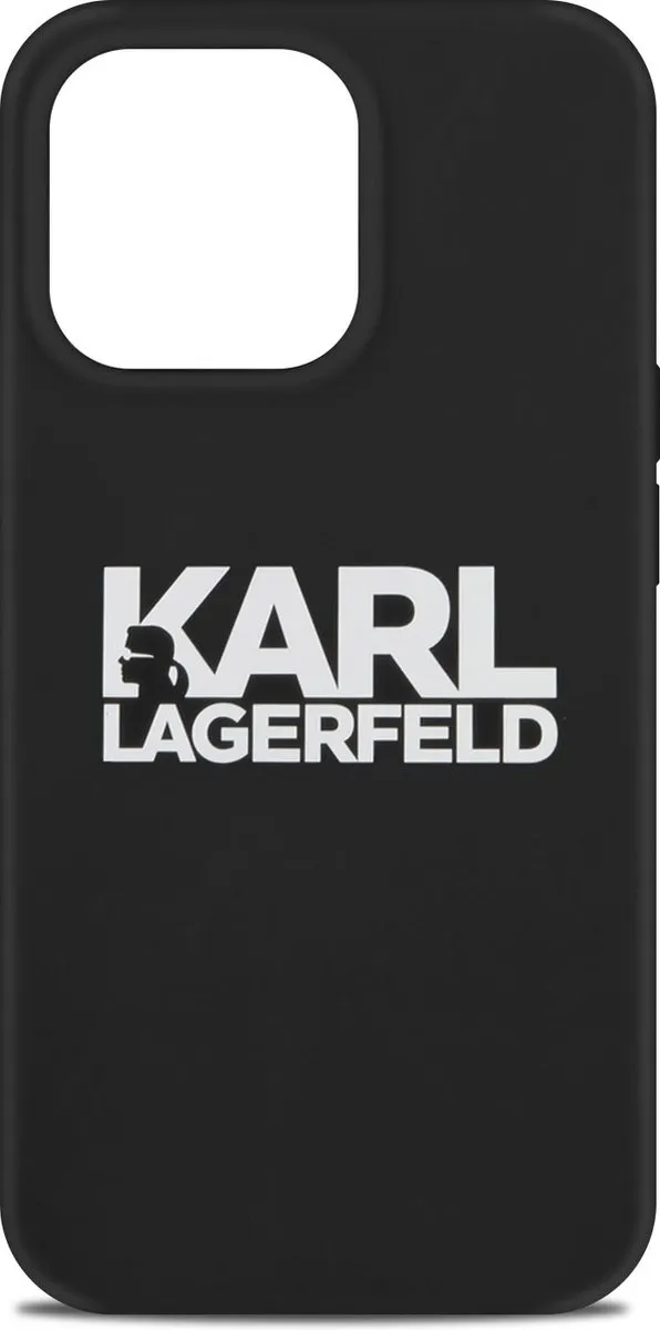 Karl Lagerfeld Silicone Hoesje iPhone 13 Mini - Zwart - MPN 3666339029135