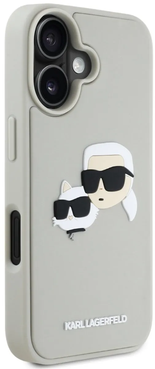 Karl Lagerfeld Rubber Dubbele Hoesje iPhone 16 - Transparent - afbeelding 6 van 6