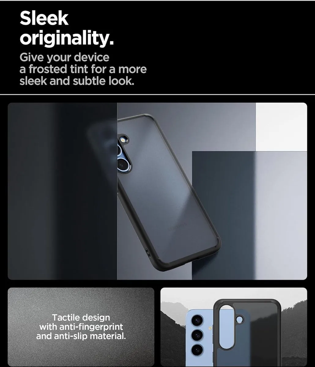 Spigen Galaxy S25 Plus Ultra Hybrid Back Cover - Zwart