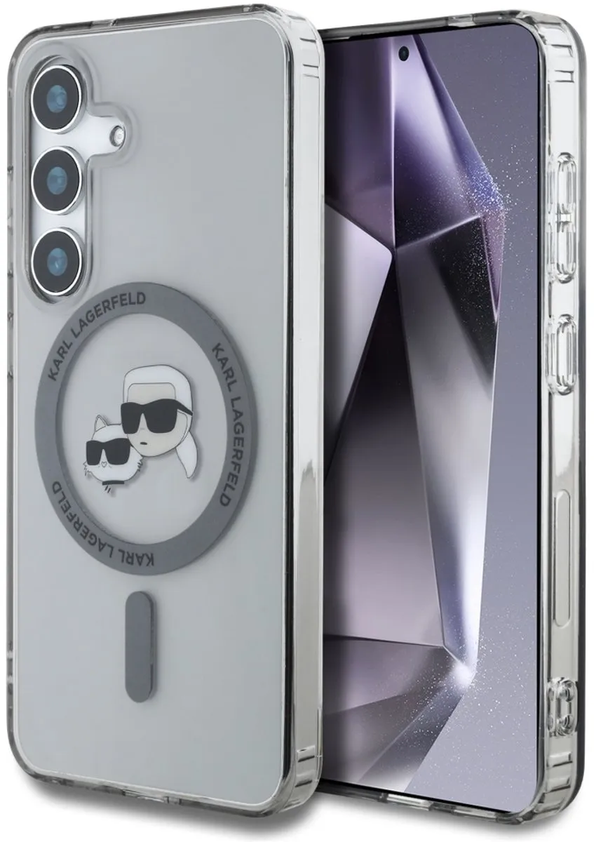 Karl Lagerfeld Case Knop Karl & Choupette Samsung - Transparent