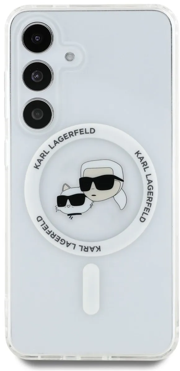 Karl Lagerfeld Case Knop Karl & Choupette Samsung - Transparent