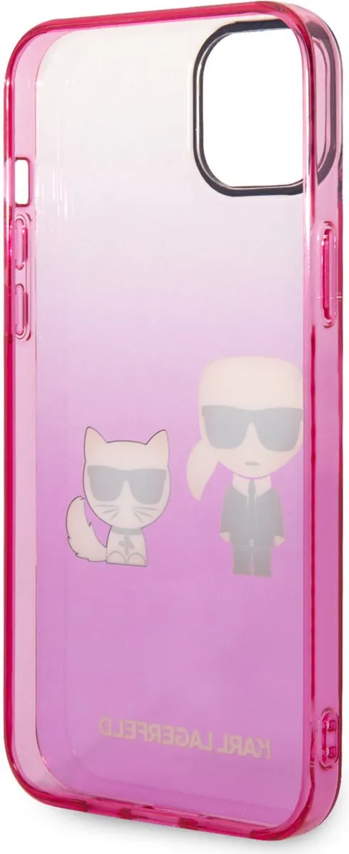 Karl Lagerfeld Back Cover iPhone 14 Plus - Roze - MagSafe