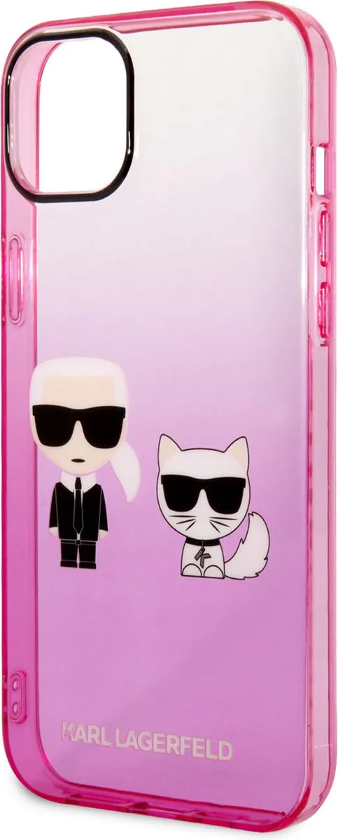 Karl Lagerfeld Back Cover iPhone 14 Plus - Roze - MagSafe