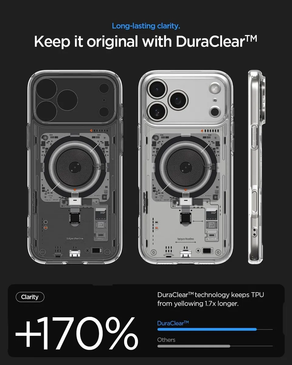 Spigen Zero One Edition ACS06901 Hoesje - iPhone 17 Pro Max - Transparant