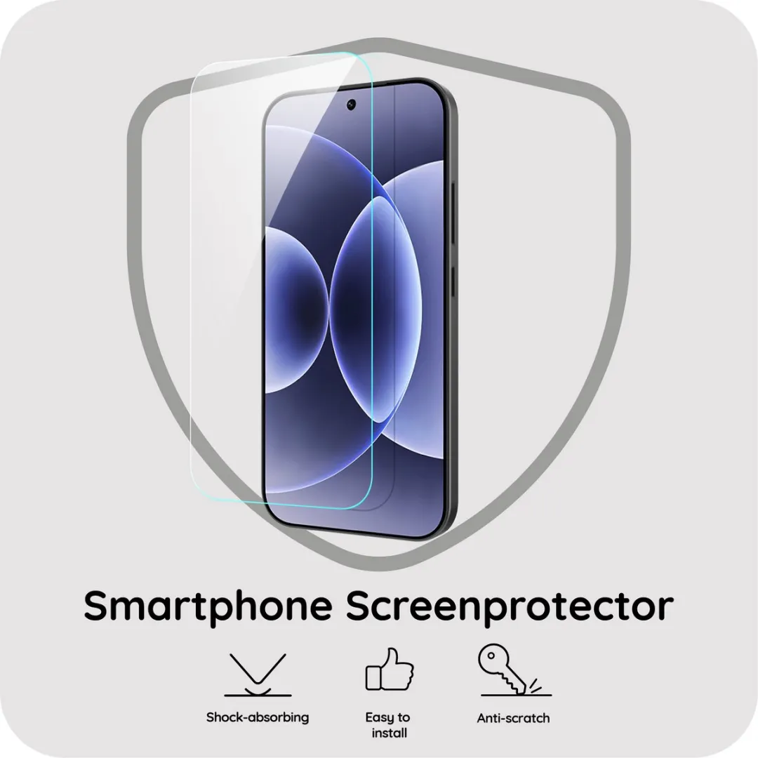 Just in Case Screenprotector Xiaomi 17 - Gehard Glas - afbeelding 6 van 6