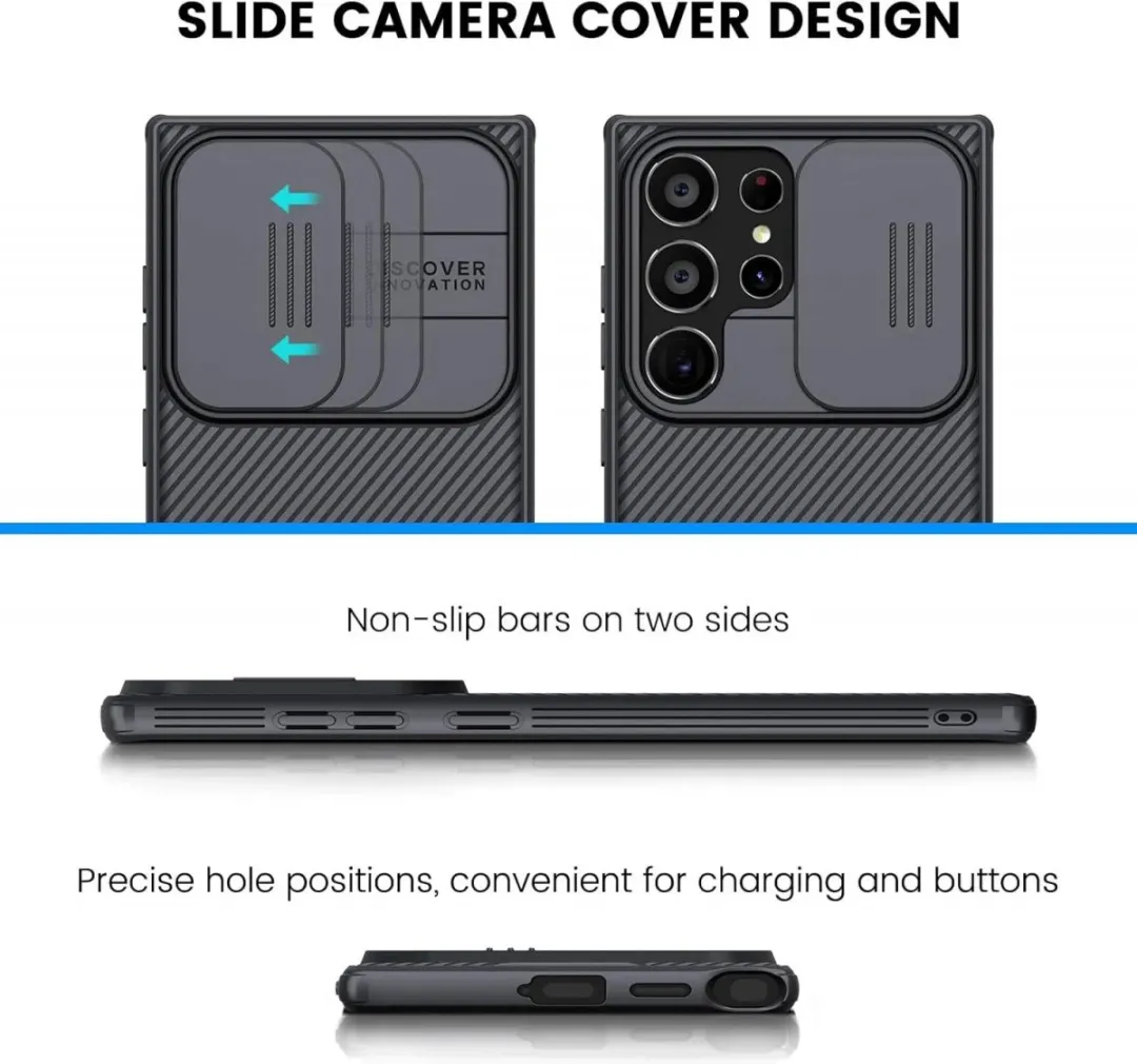 Nillkin Samsung Galaxy S24 Ultra CamShield Hoesje - Zwart