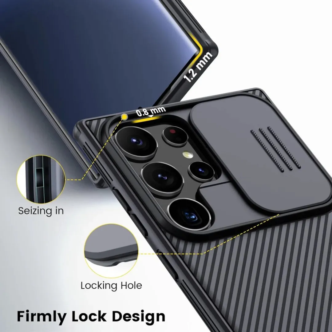 Nillkin Samsung Galaxy S24 Ultra CamShield Hoesje - Zwart