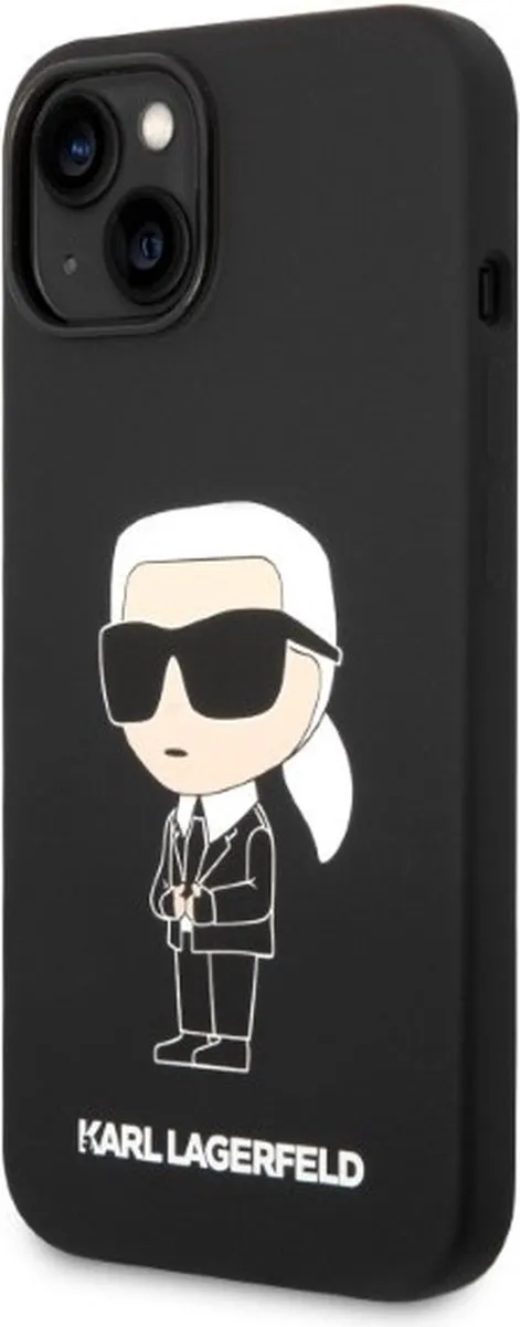 Karl Lagerfeld KLHCP14MSNIKBCK iPhone 14 Plus Hoesje - Zwart