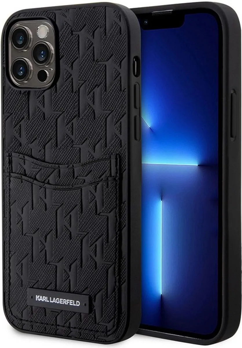 Karl Lagerfeld Saffiano iPhone 12/12 Pro Hoesje