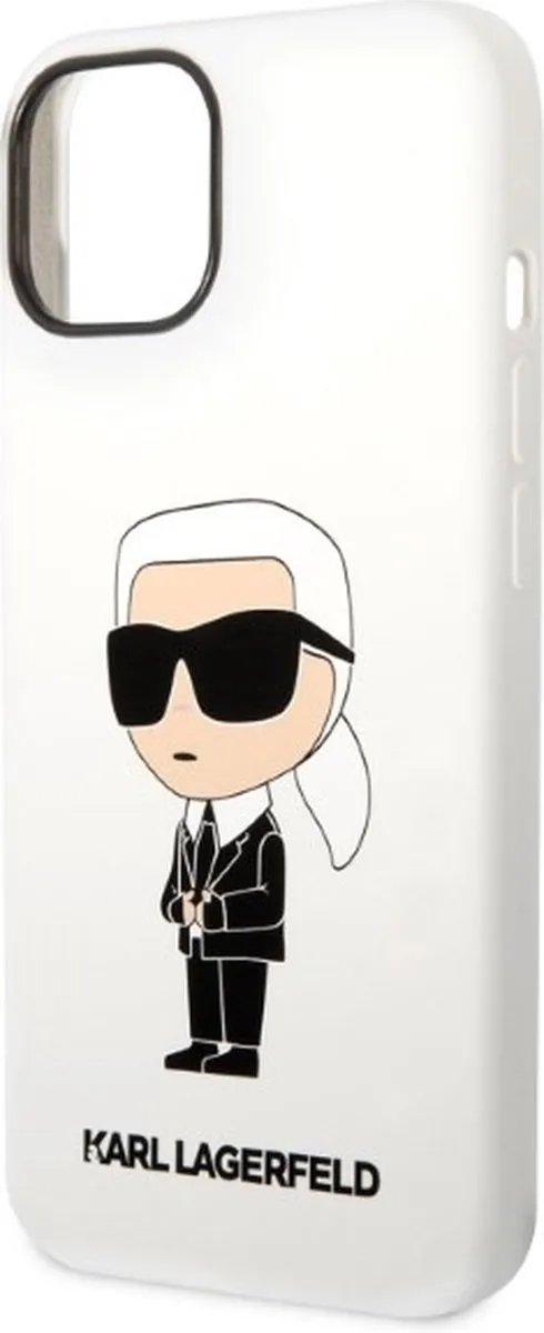 Karl Lagerfeld KLHCP14MSNIKBCH iPhone 14 Plus Hoesje - Wit - afbeelding 6 van 6