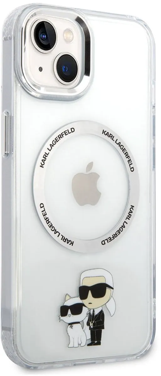 Karl Lagerfeld KLHMP15SHNKCIT Beschermhoes iPhone 15 - Transparant