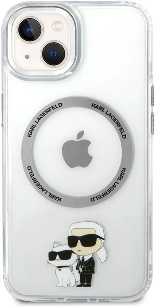 Karl Lagerfeld KLHMP15SHNKCIT Beschermhoes iPhone 15 - Transparant
