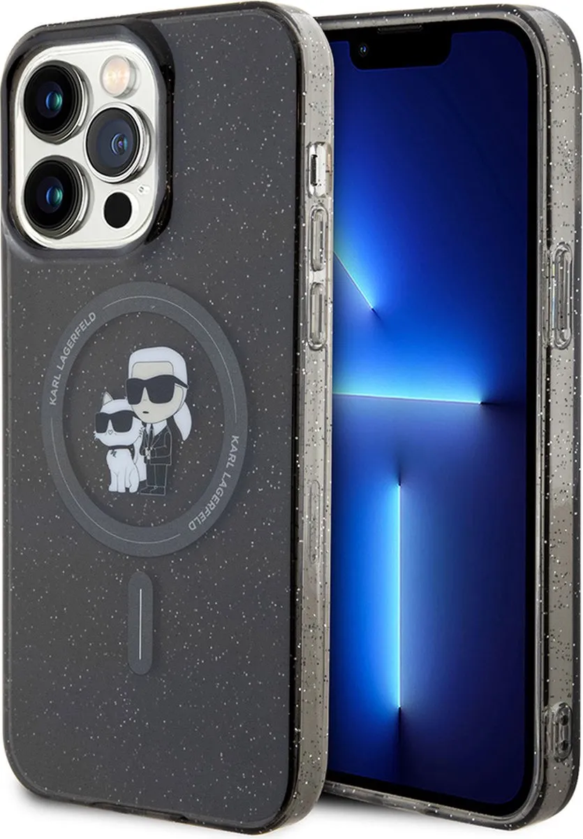 Karl Lagerfeld iPhone 15 Pro Backcase - Effen Grijs - TPU
