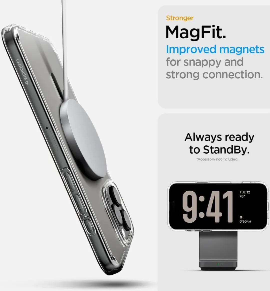 Spigen Ultra Hybrid T Hoesje - iPhone 16 Pro Max - MagSafe - Grijs