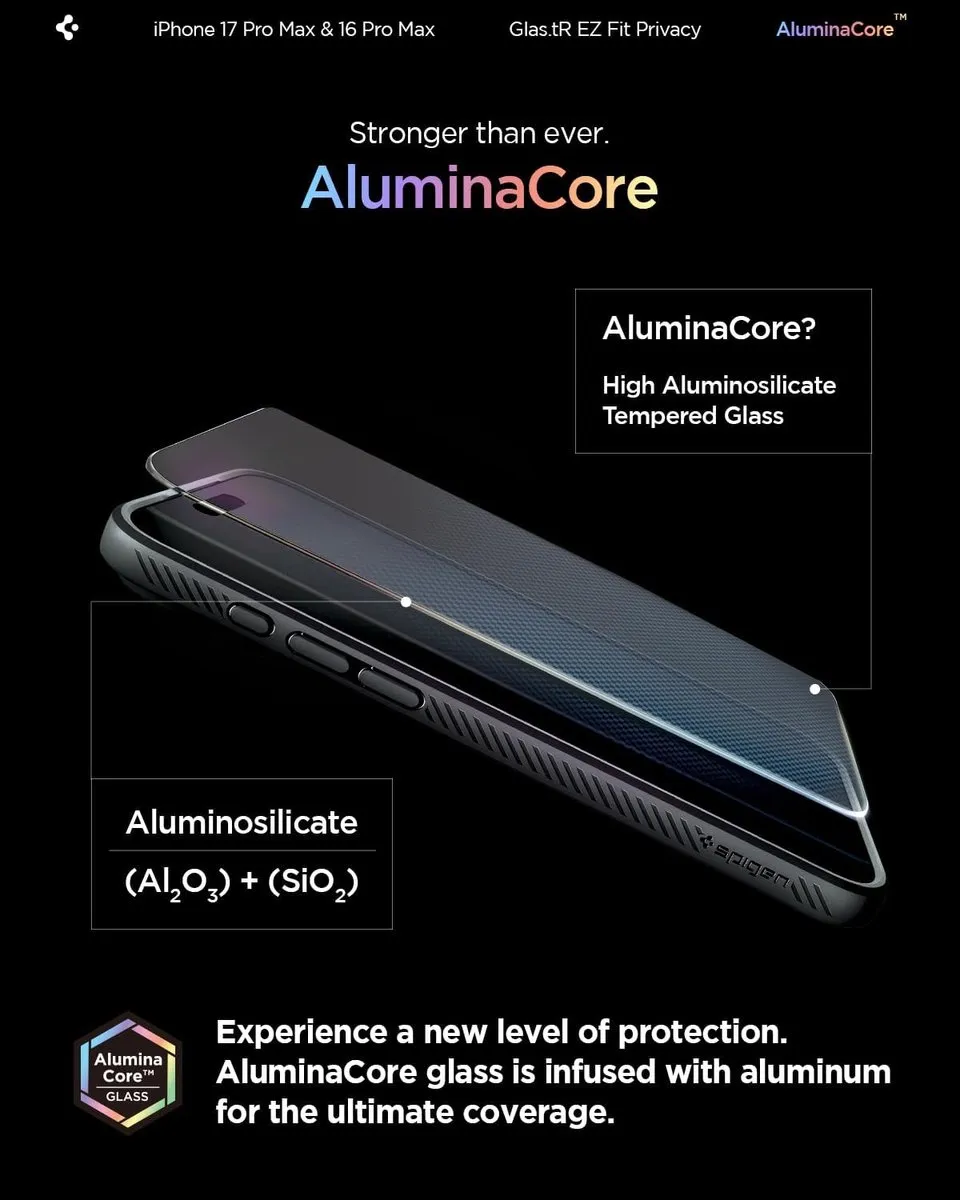 Spigen Glas.tR EZ Fit iPhone 17 Pro Max Glas - 2 Stuks
