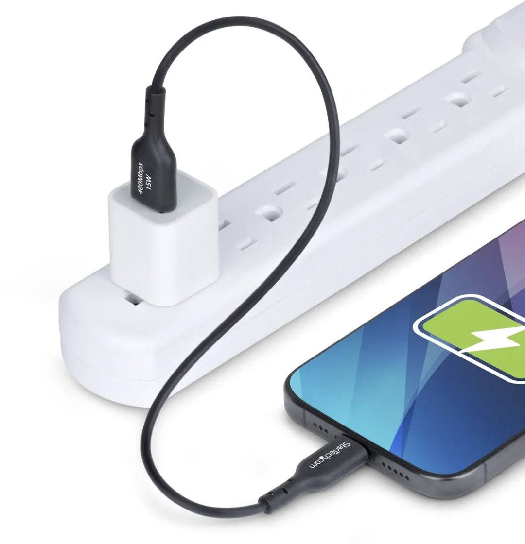 Startech USB2AC30CMBK USB-A naar USB-C Laadkabel 3A - Zwart