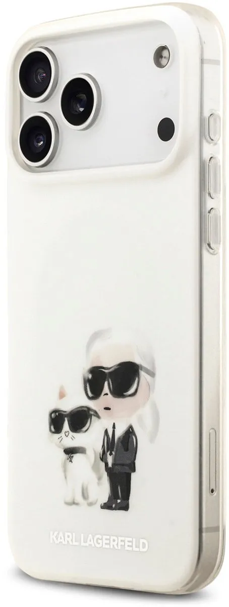 Karl Lagerfeld Back Cover iPhone 17 Pro Max - White
