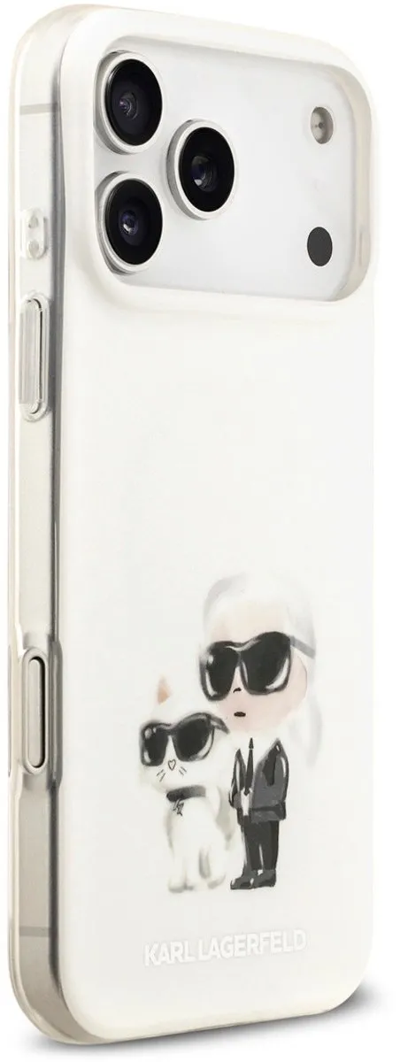 Karl Lagerfeld Back Cover iPhone 17 Pro Max - White