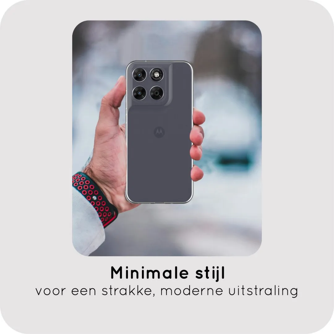 Just in Case Moto G67/G77 Siliconen Hoesje - Transparant