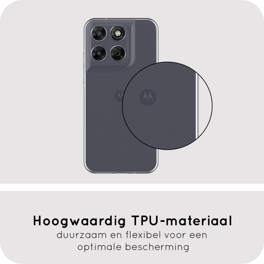 Just in Case Moto G67/G77 Siliconen Hoesje - Transparant