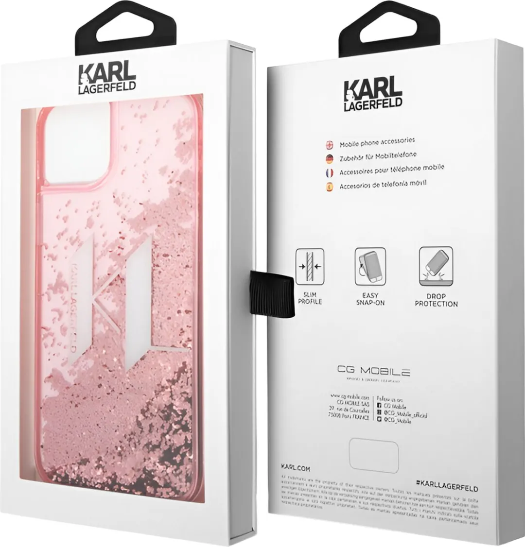 Karl Lagerfeld Hoesje iPhone 14 Plus Roze H5643