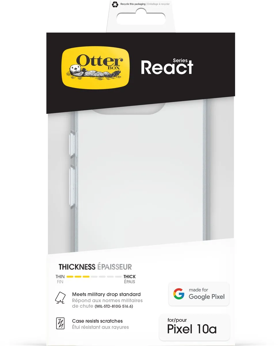 OtterBox React Series 77-000217 Hoesje - Google Pixel 10 Pro - Transparant