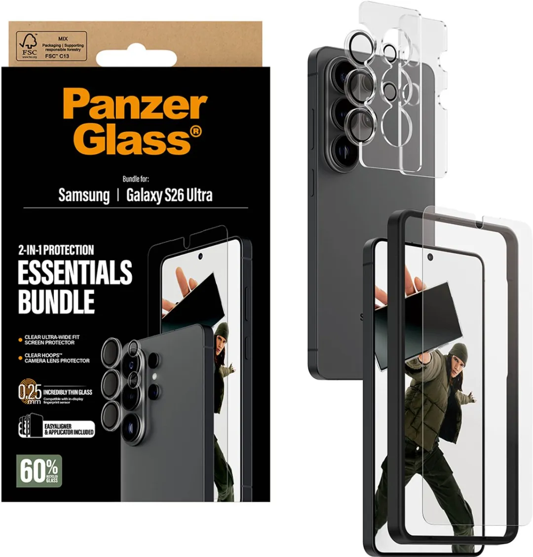 PanzerGlass Galaxy S26 Ultra Screenprotector & Hoops - 1 Stuk
