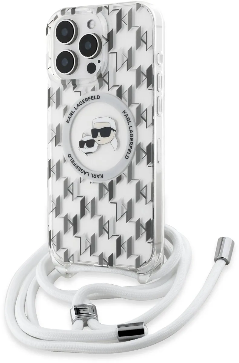 Karl Lagerfeld iPhone 16 Pro MagSafe Hoesje KLHMP16LHCKCKLCT