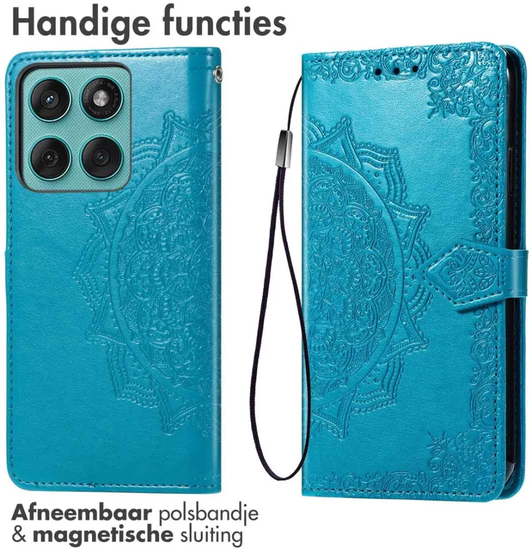 Imoshion Hoesje Motorola Edge 60 Fusion - 3 Pasjes - Turquoise
