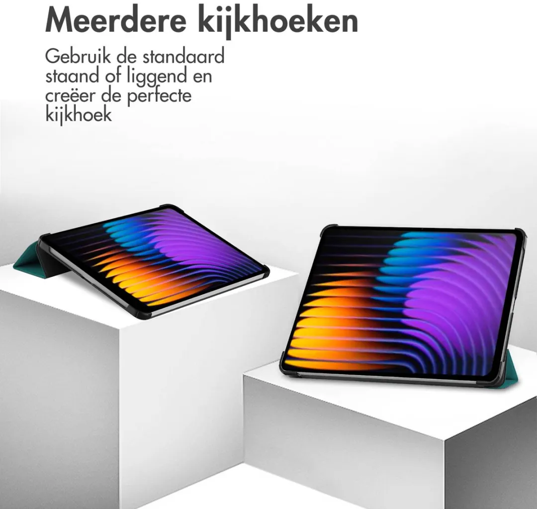 Imoshion Tablethoes SH00085498 Trifold Bookcase - Donkergroen