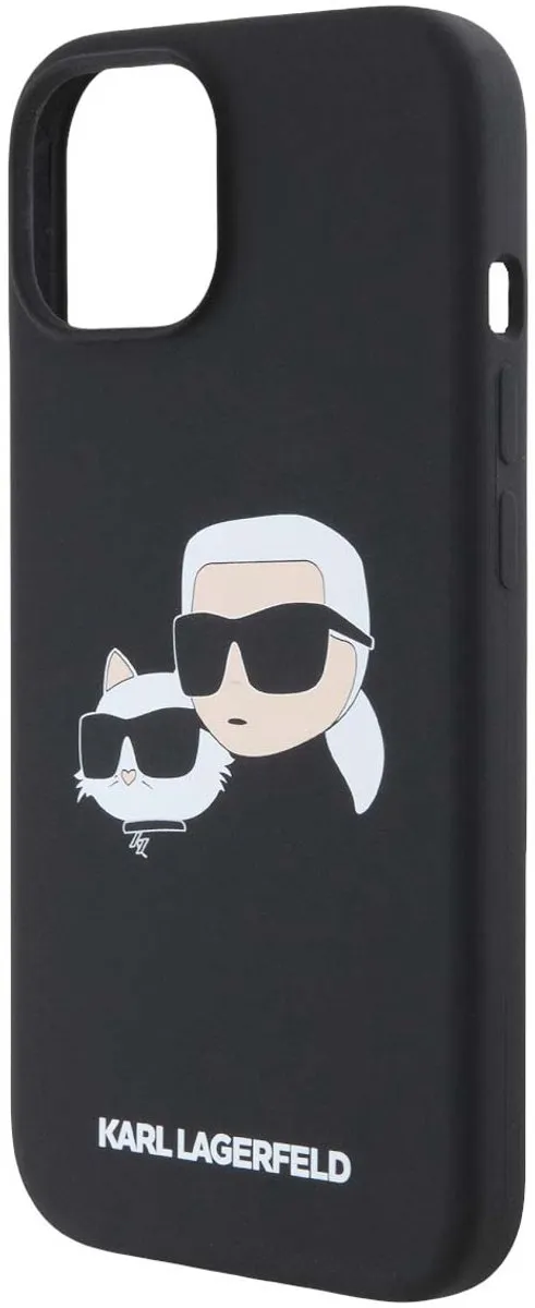 Karl Lagerfeld Hoesje iPhone 15 Pro Max MagSafe - Zwart