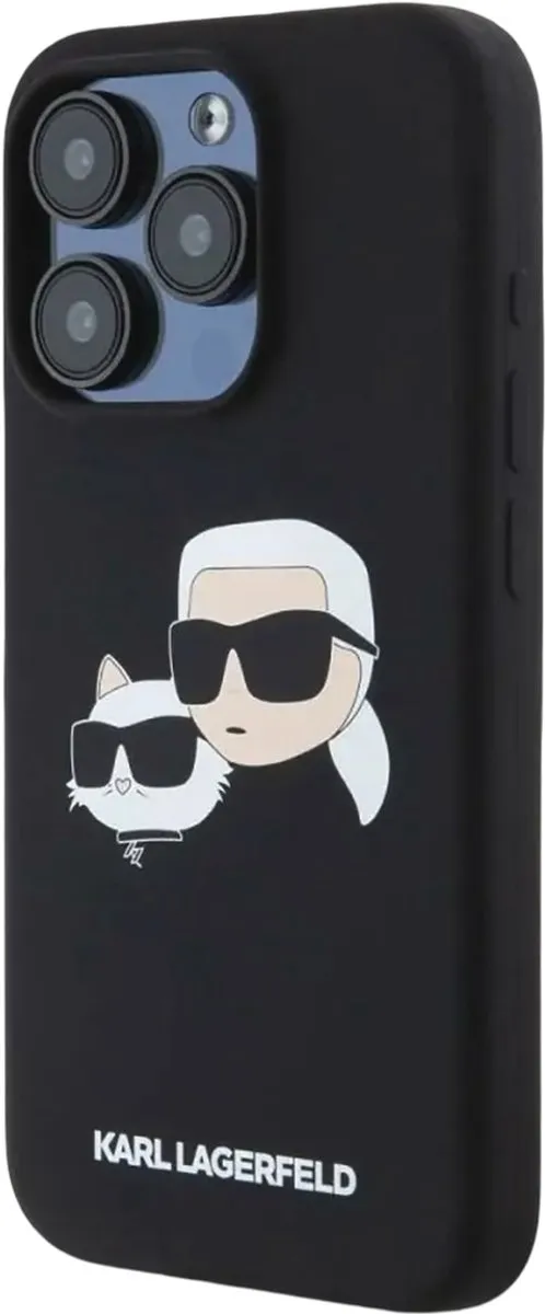 Karl Lagerfeld Hoesje iPhone 15 Pro Max MagSafe - Zwart