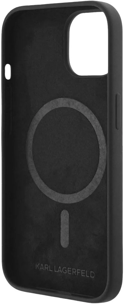 Karl Lagerfeld Hoesje iPhone 15 Pro Max MagSafe - Zwart