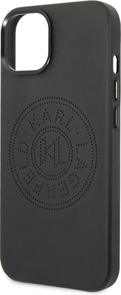 Karl Lagerfeld iPhone 14 Plus Hoesje - Effen Zwart - Leer - afbeelding 6 van 6