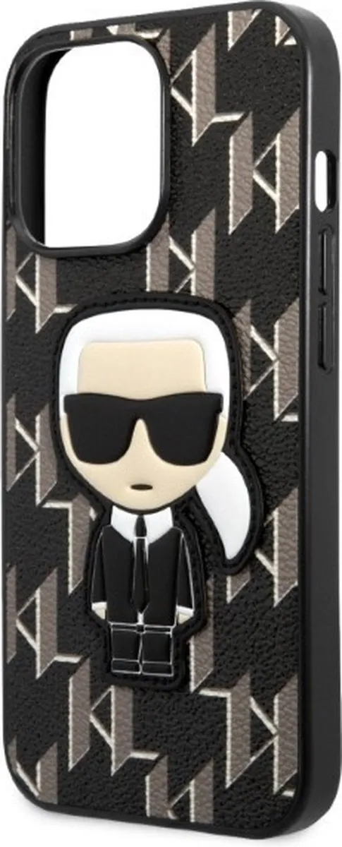 Karl Lagerfeld KLHCP13LPMNIKBK Hoesje iPhone 13 Pro - Zwart