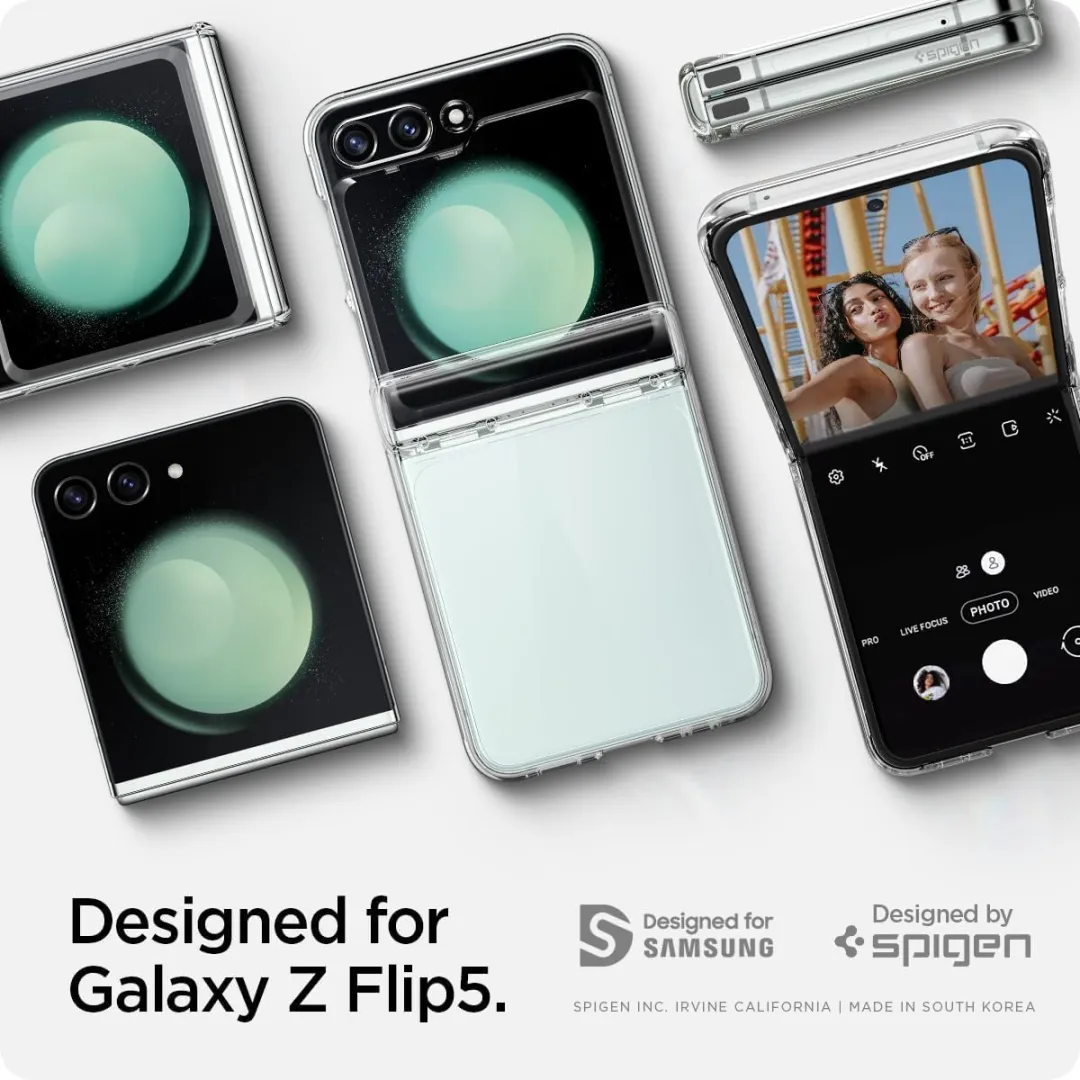 Spigen Thin Fit Pro Hoesje - Samsung Galaxy Z Flip 5 - Transparant