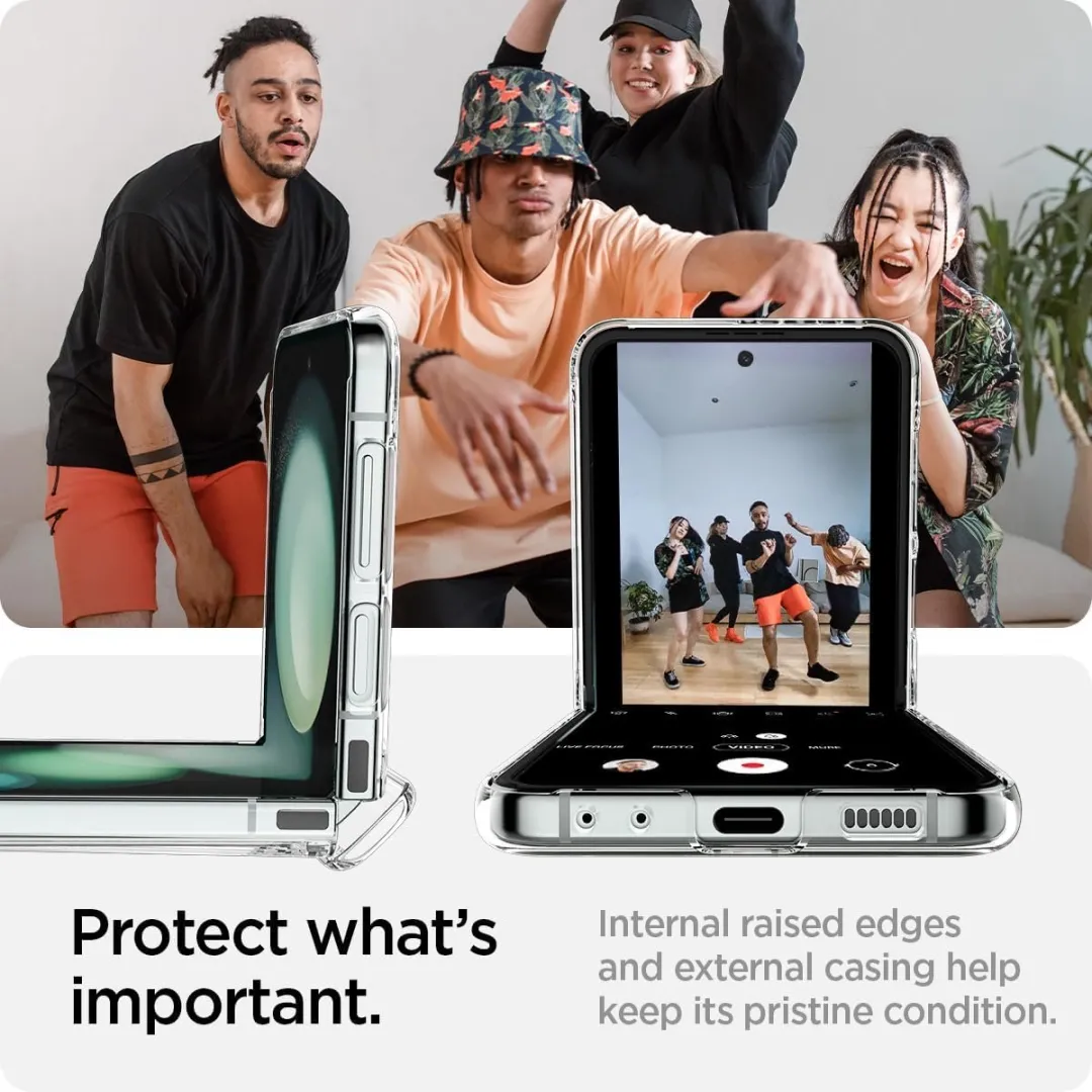 Spigen Thin Fit Pro Hoesje - Samsung Galaxy Z Flip 5 - Transparant