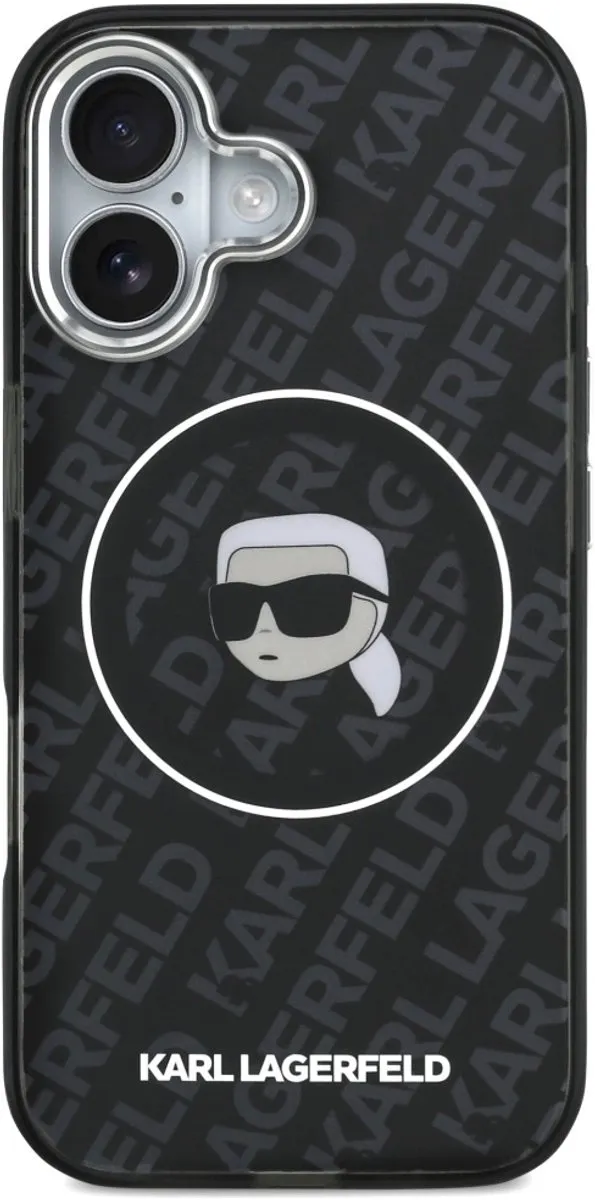 Karl Lagerfeld iPhone 17 Hoesje - Magsafe - Zwart - afbeelding 6 van 6