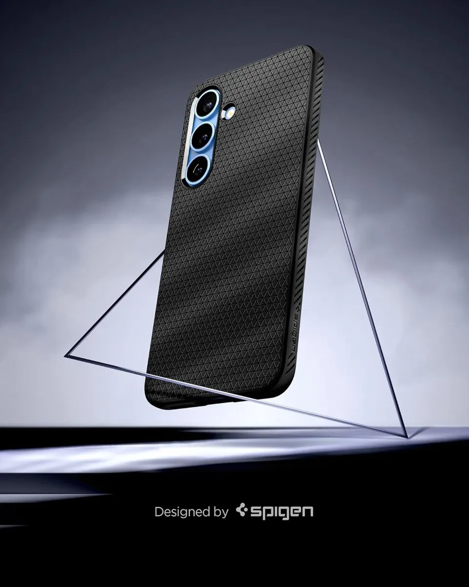Spigen Galaxy S25 Plus Liquid Air Back Cover - Zwart