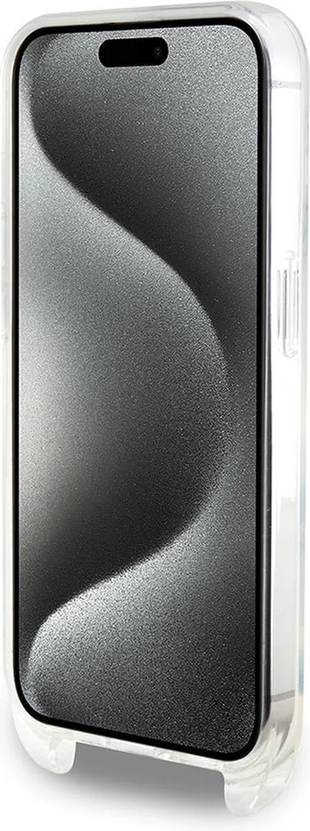 Karl Lagerfeld iPhone 15 Pro Backcover IML IKONIK CROSSBODY - Transparant