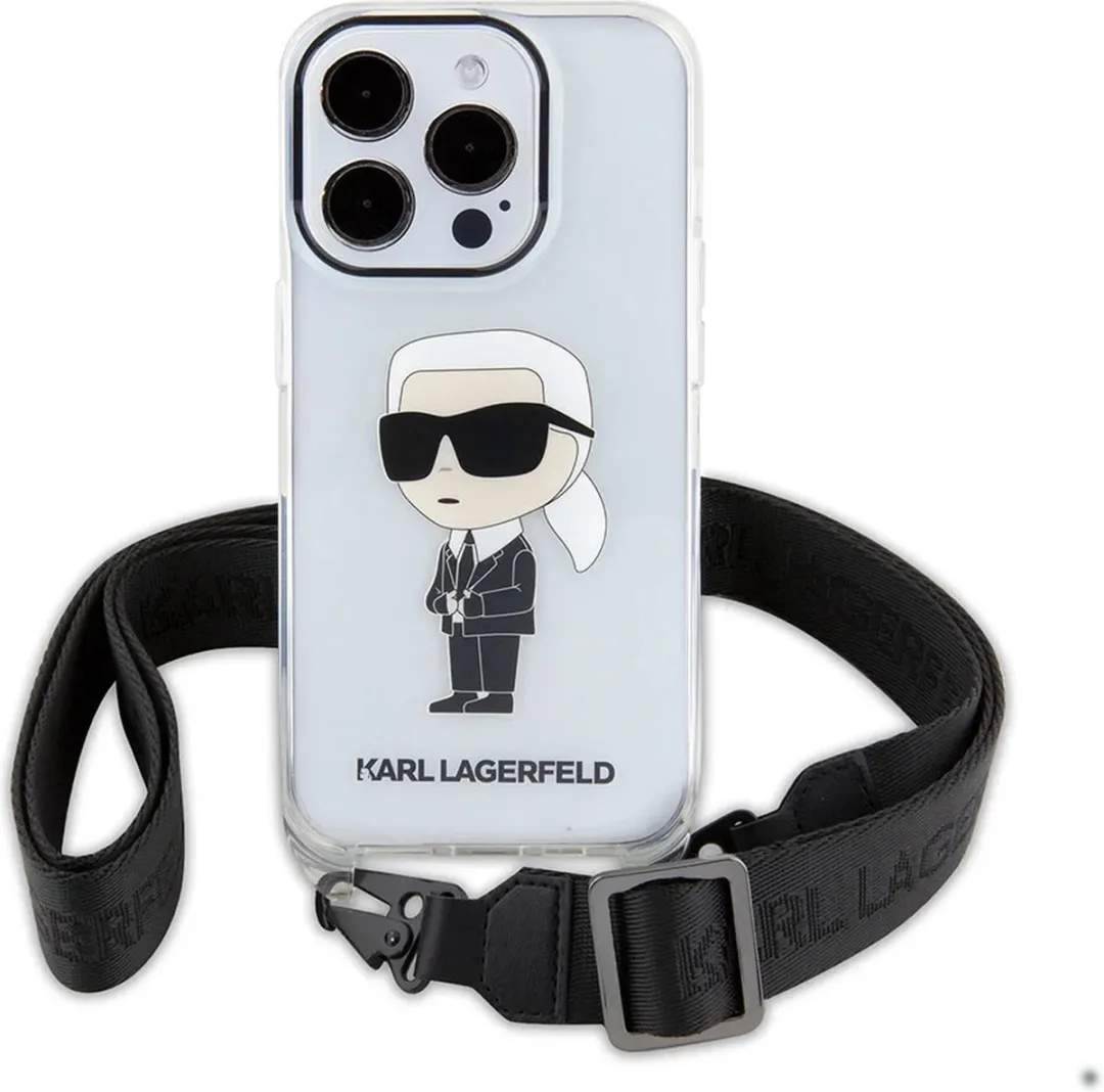 Karl Lagerfeld iPhone 15 Pro Backcover IML IKONIK CROSSBODY