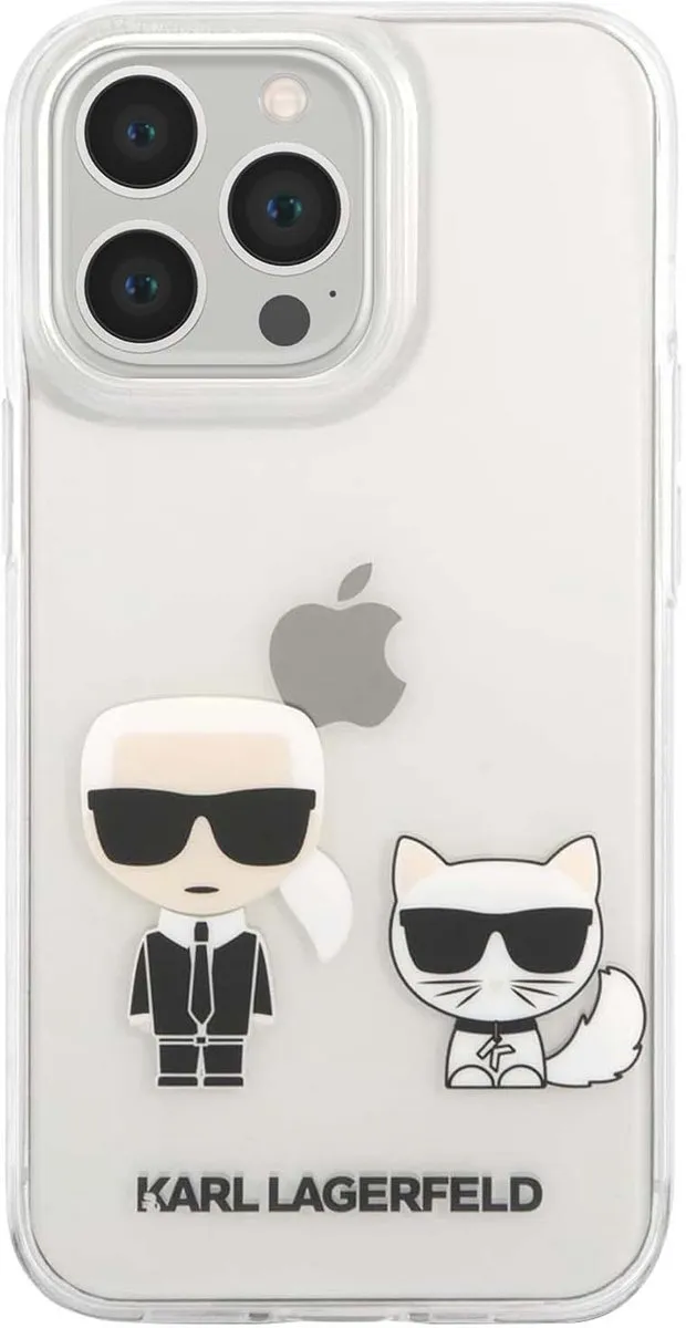Karl Lagerfeld KLHCP13XCKTR Hoesje - iPhone 13 Pro Max - Transparant