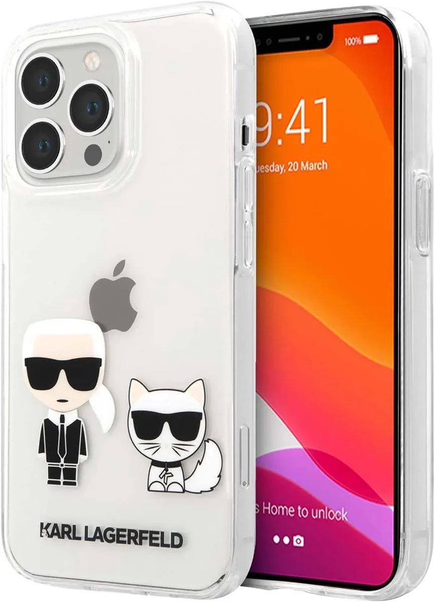 Karl Lagerfeld KLHCP13XCKTR Hoesje - iPhone 13 Pro Max - Transparant