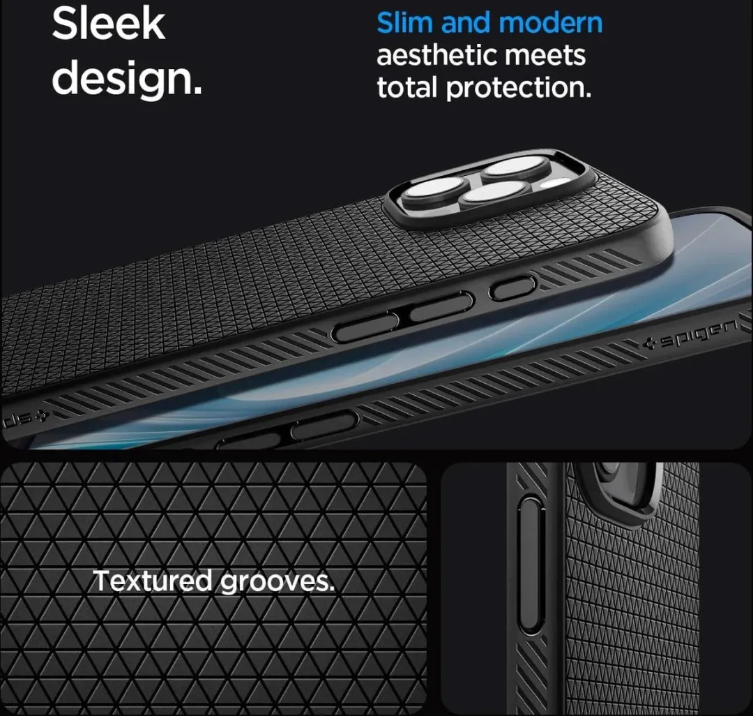Spigen Liquid Air Hoesje iPhone 16 Pro Max - Zwart