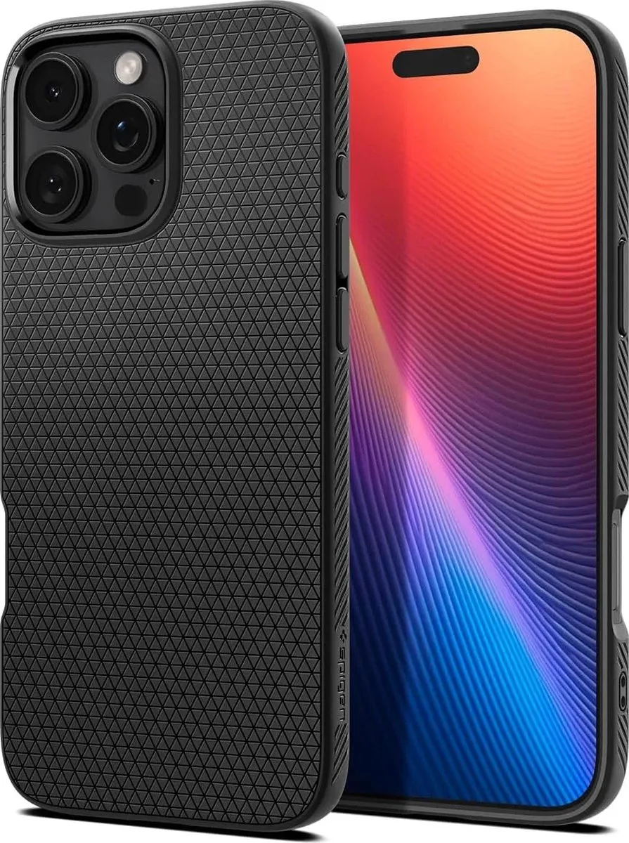 Spigen Liquid Air Hoesje iPhone 16 Pro Max - Zwart