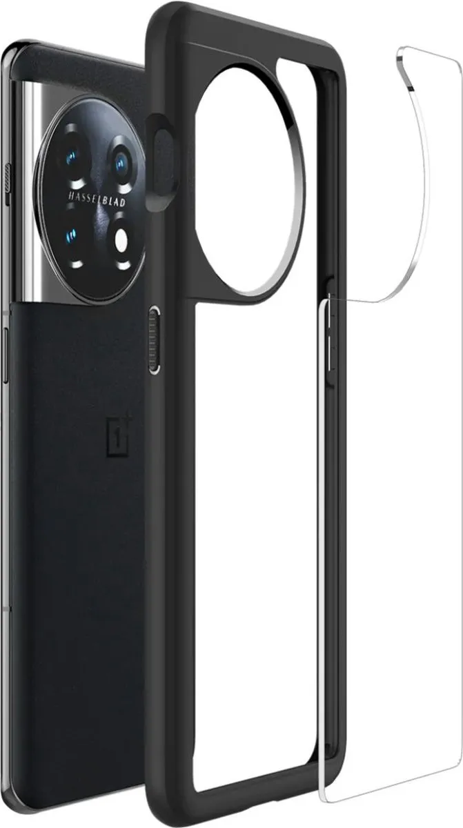 Spigen OnePlus 11 Ultra Hybrid Back Cover - Zwart