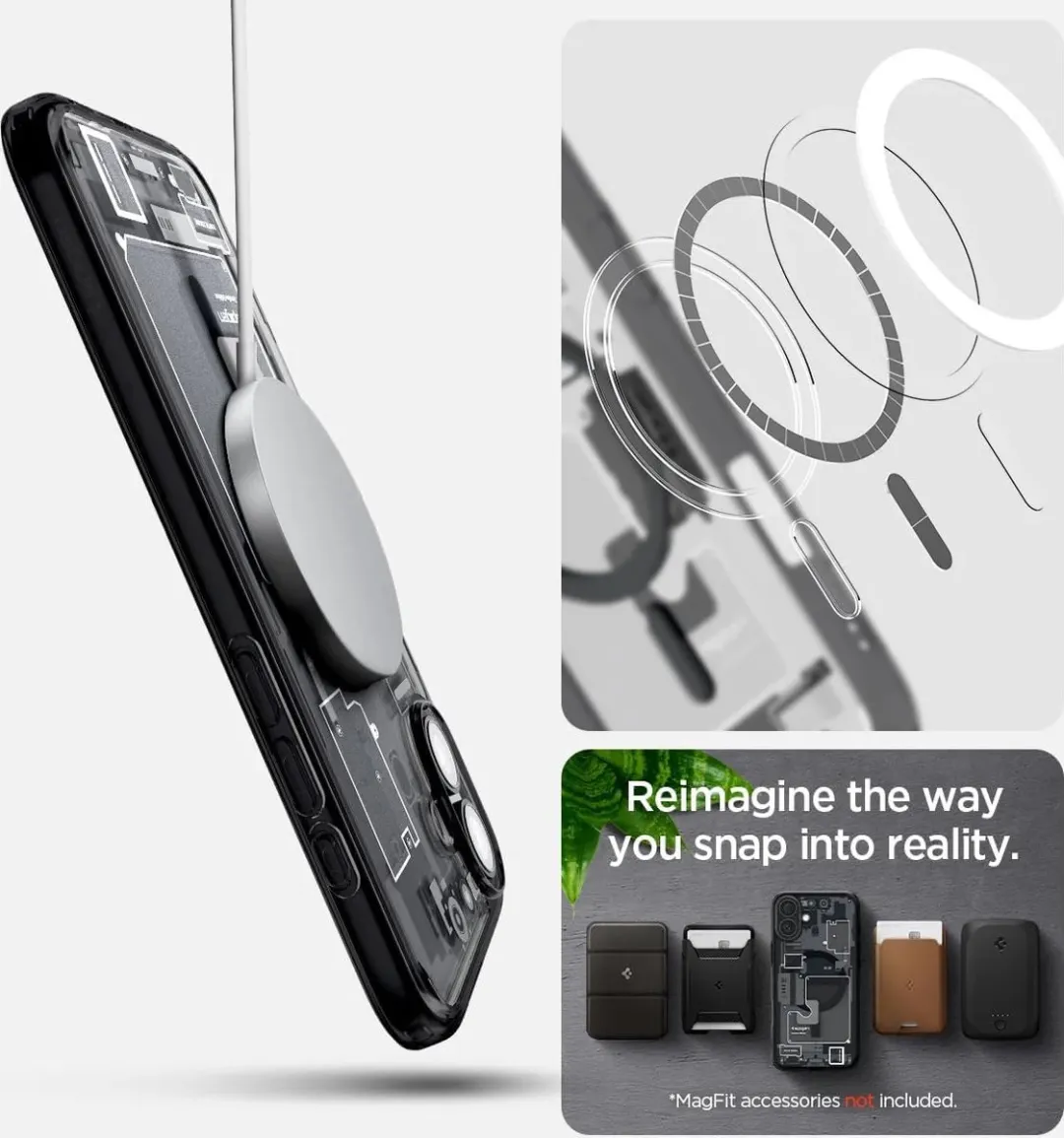 Spigen iPhone 16 Plus Zero One Back Cover - MagSafe - Zwart